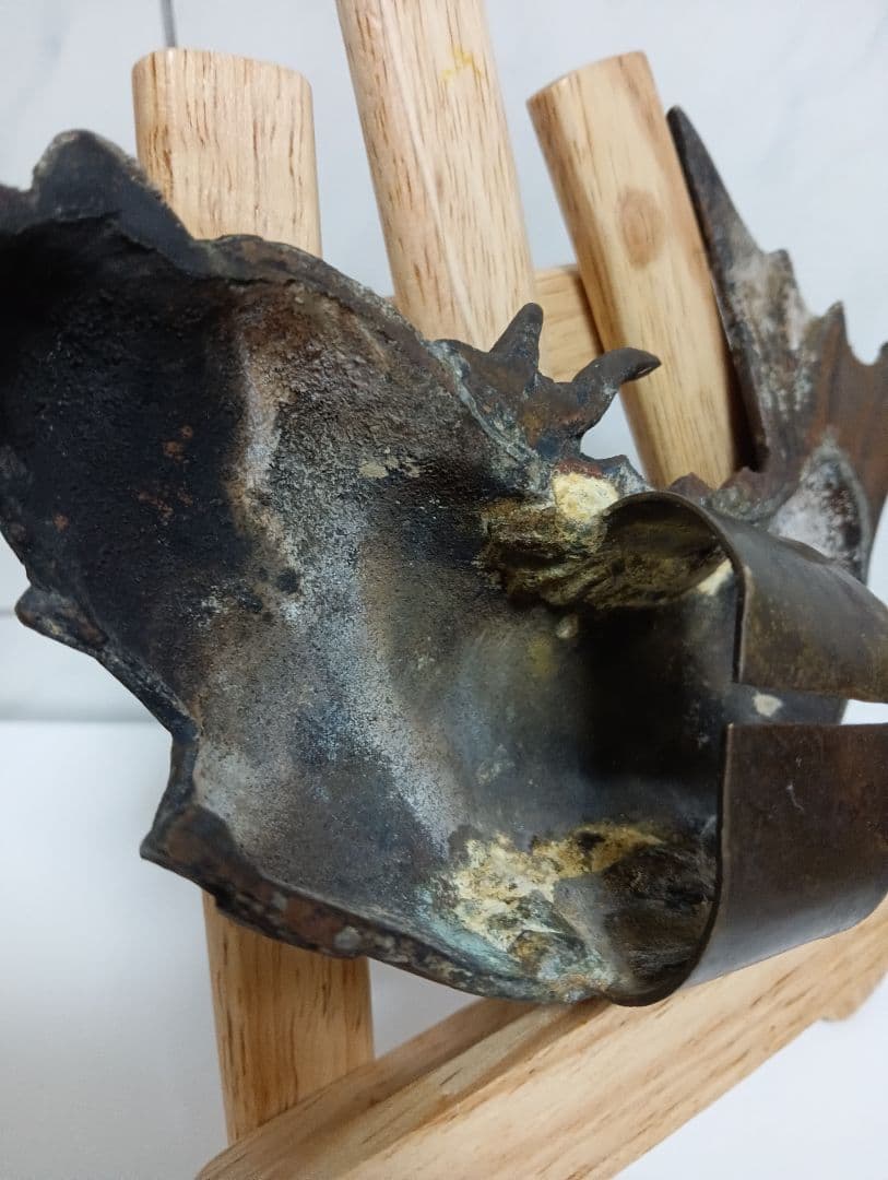 江戸時代上級武家蔵出古銅製細密造形金具２００〜３５０年前頃武具詳細不明鯱当時物品