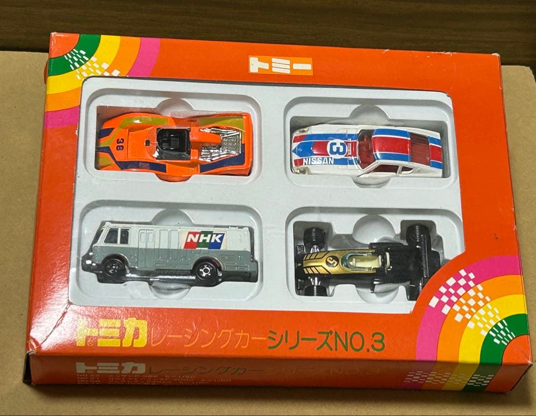 傷あり 日本製 トミカ ギフトセット レーシングカーシリーズNo.3