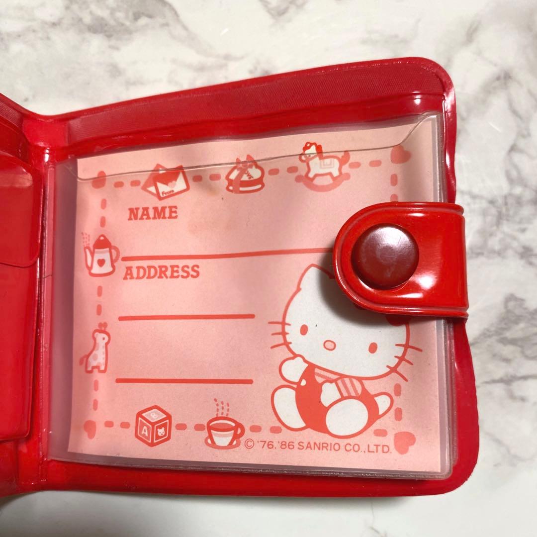 【新品未使用】ハローキティ 住所録 平成レトロ レア ビニールウォレット 当時品
