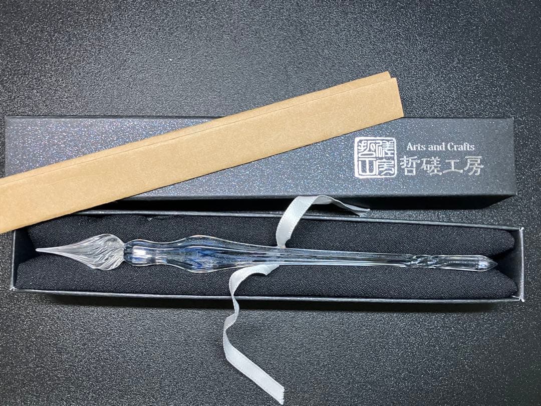 哲磋工房　ガラスペン　青色