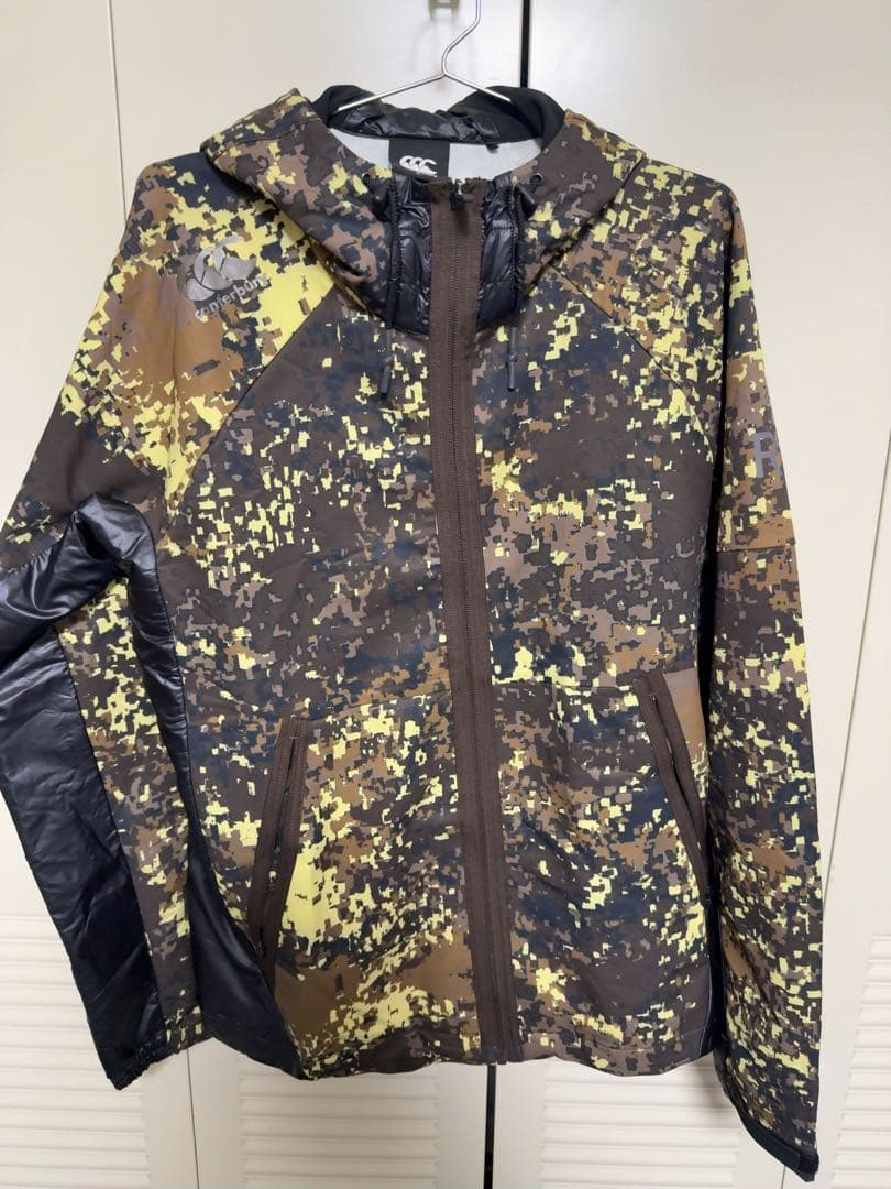 canterbury 迷彩　ストレッチ素材　上下セットアップ　上L 下M