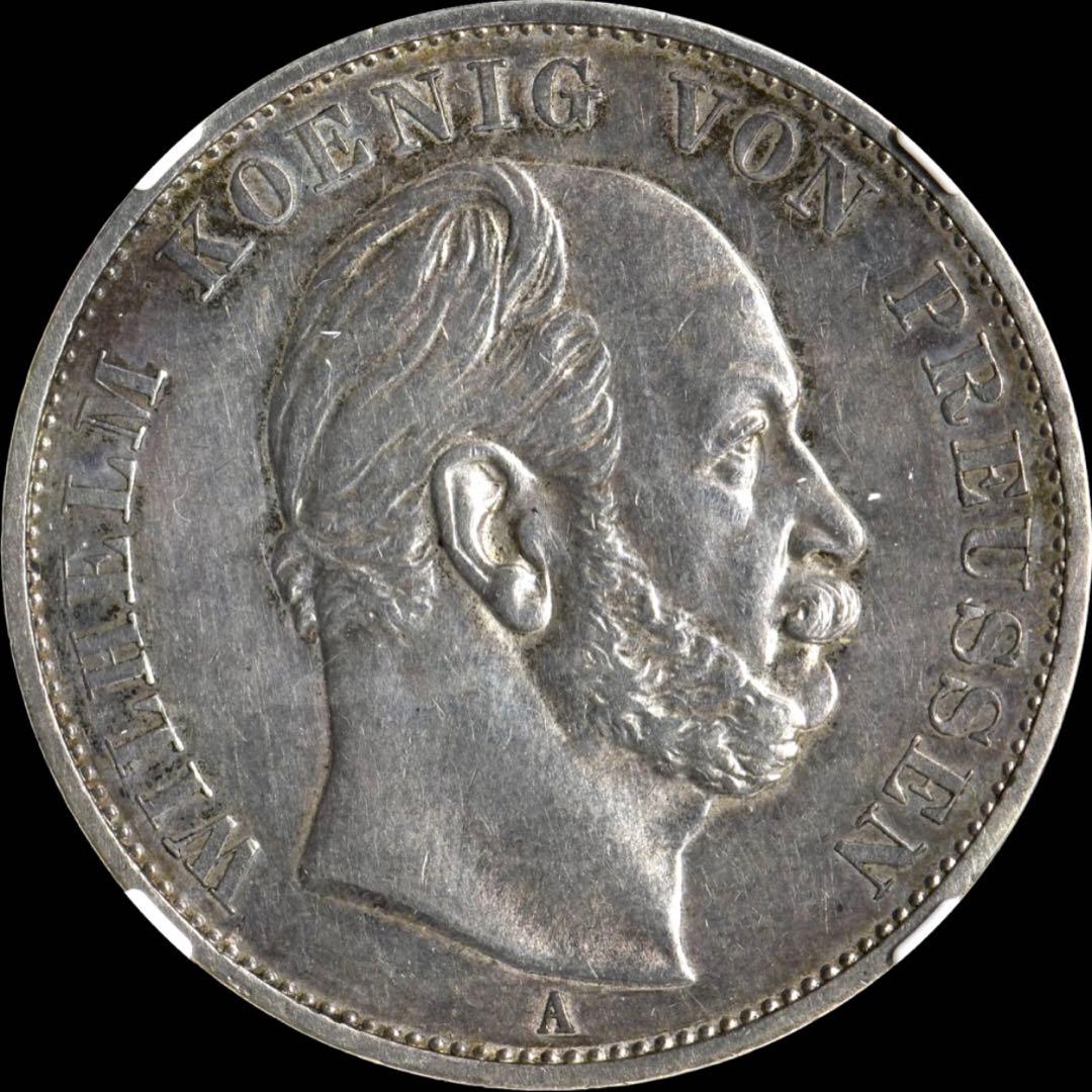 NGC AU D ドイツ 1871-A ターラー銀貨 普仏戦争勝利