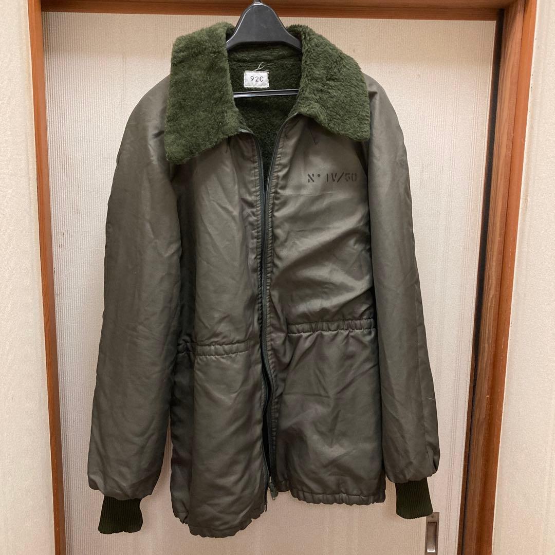 レアなフランス軍ビンテージボアジャケット防寒ミリタリー希少アイテム