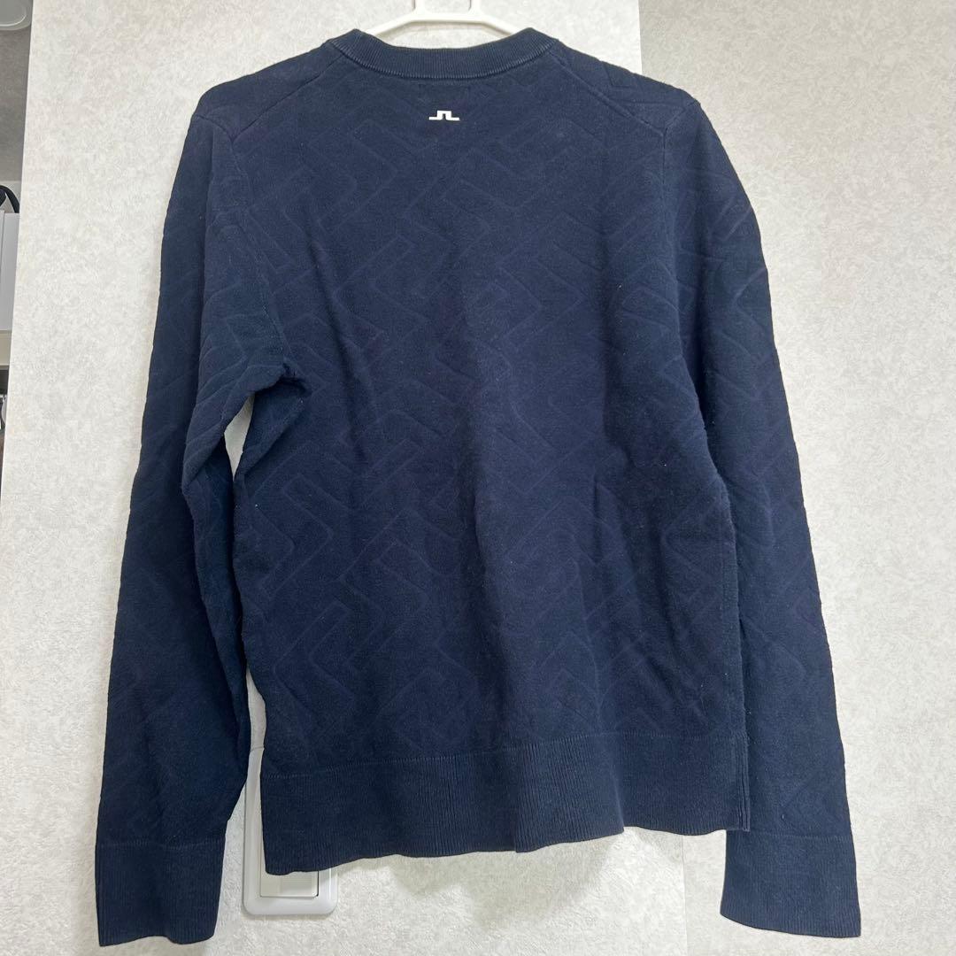 J.LINDEBERG ゴルフウェア　メンズ　セーター　ネイビー　S