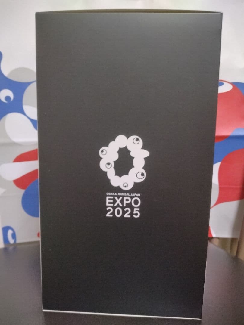 ミャクミャク ソフビちょきんばこ ブラック (黒ミャクミャク貯金箱) 美品