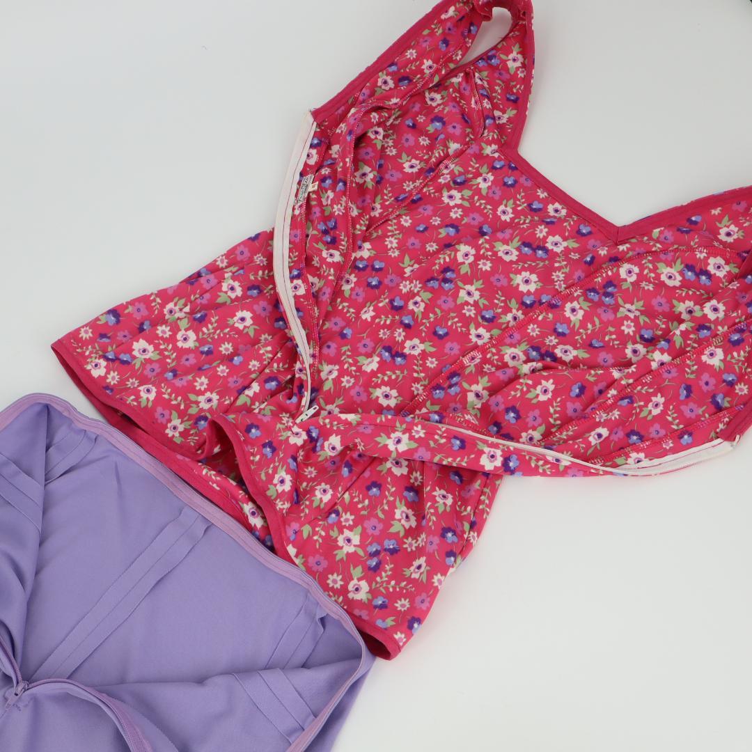 【美品 フラメンコ衣装】ラベンダー PACO OLEA ブラウス ファルダ