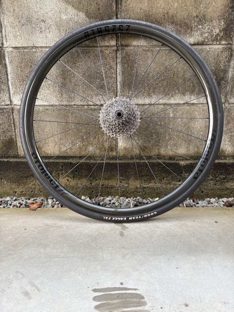 カーボンホイール Project-K クリンチャー/チューブレス対応 1150g