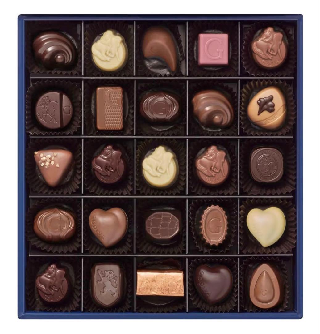 【ゴディバ】ラグジュアリーボックス　75粒＋サレ14枚