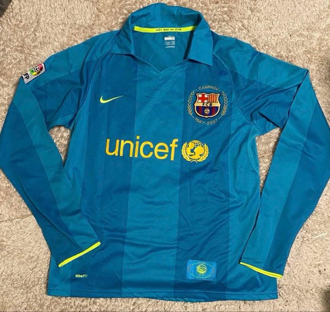 NIKE ナイキ　バルセロナ ロナウジーニョ 10番 長袖ユニフォーム　サード