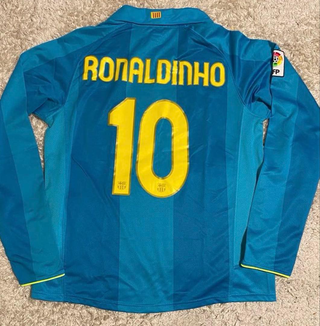 NIKE ナイキ　バルセロナ ロナウジーニョ 10番 長袖ユニフォーム　サード