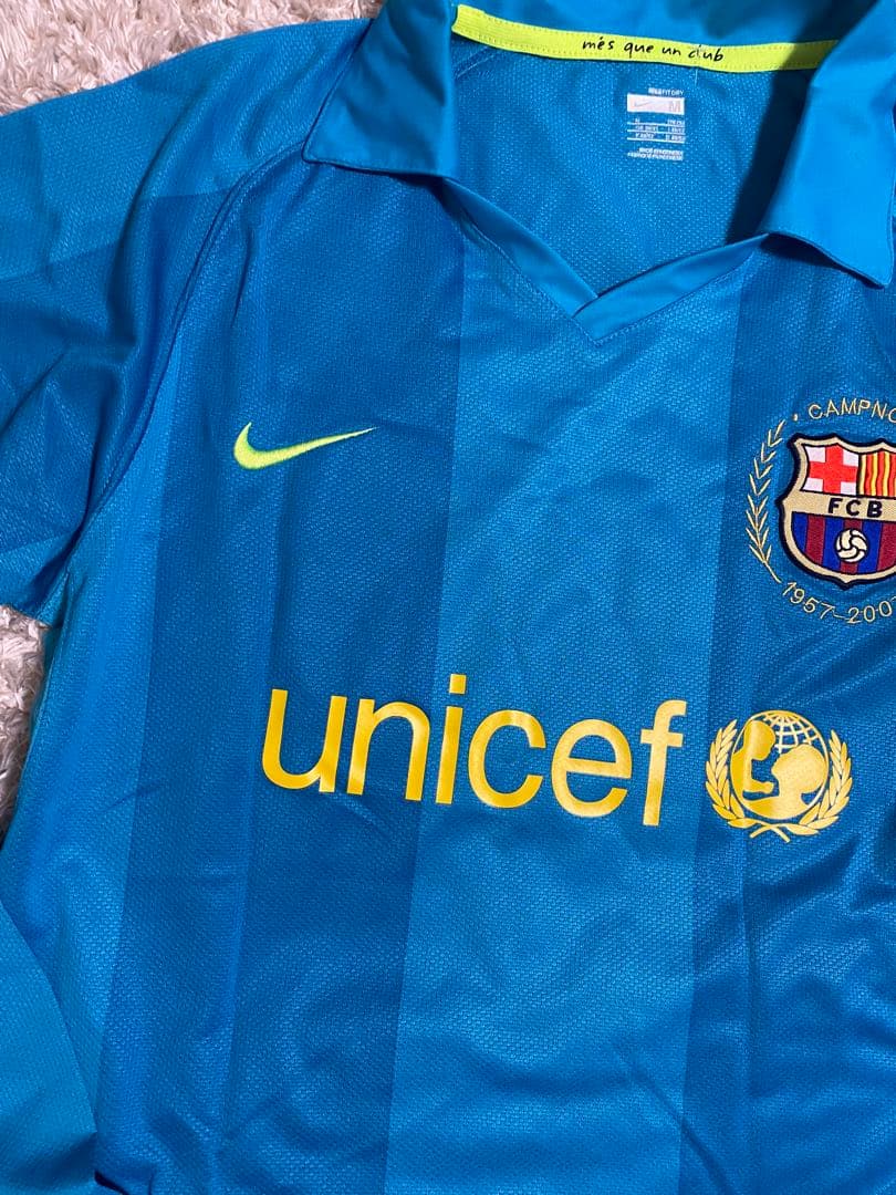 NIKE ナイキ　バルセロナ ロナウジーニョ 10番 長袖ユニフォーム　サード