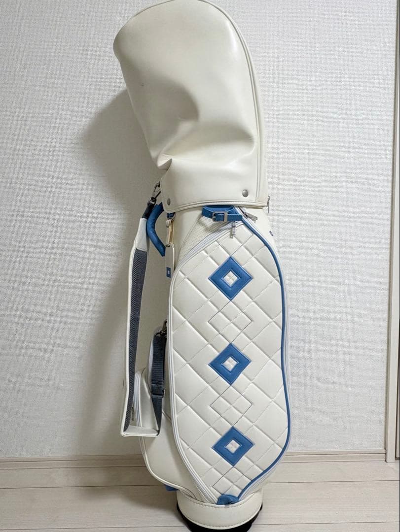 onoff オノフ　ゴルフバッグ ホワイト/ブルー