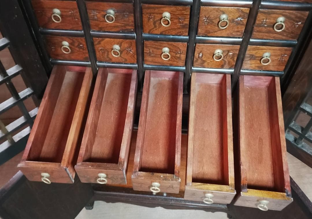 和箪笥 薬箪笥風 小引き出し収納 時代家具 古民家 古道具