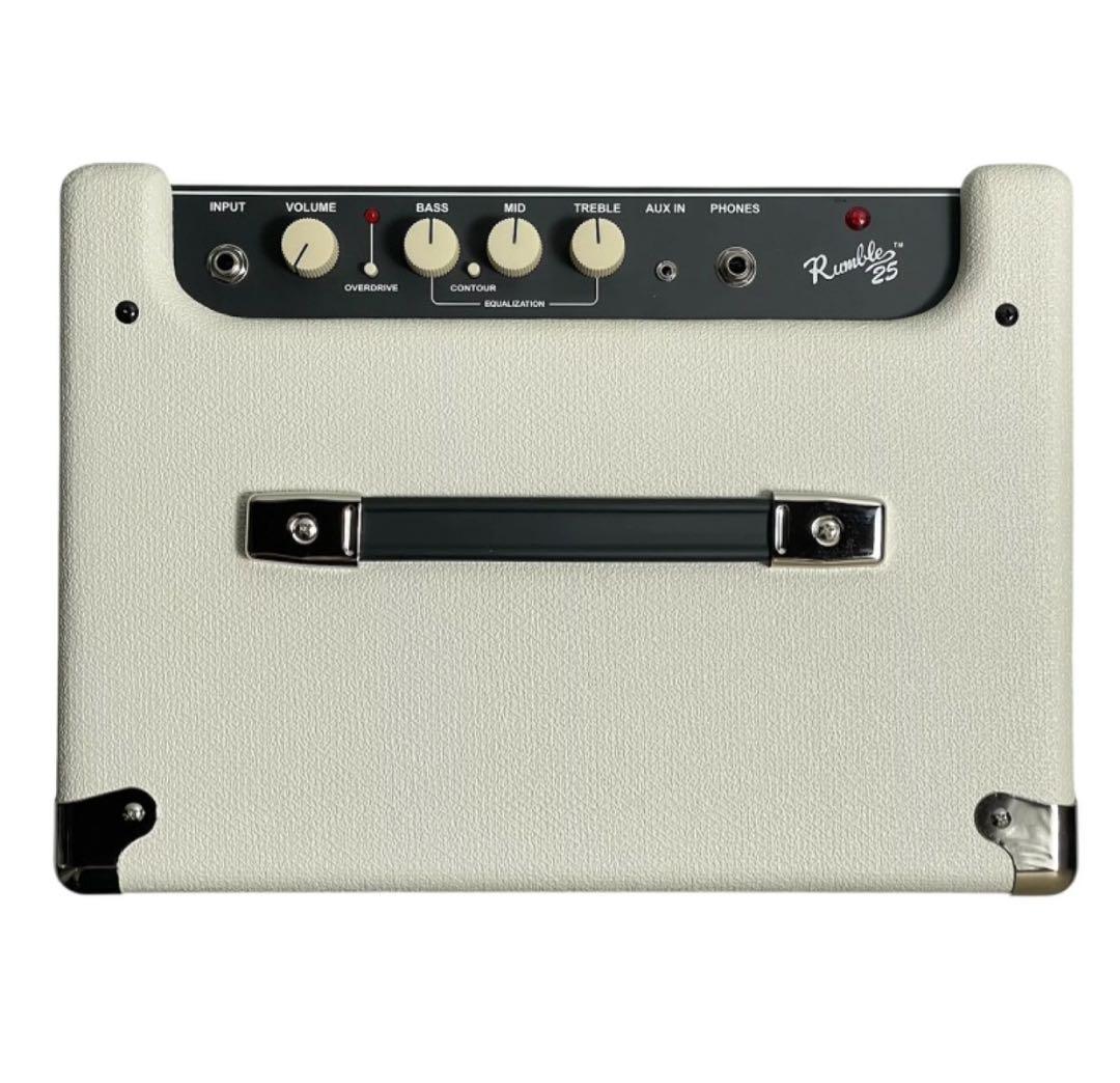 おまけ付 限定カラー Fender RUMBLE 25 IVORY ベースアンプ
