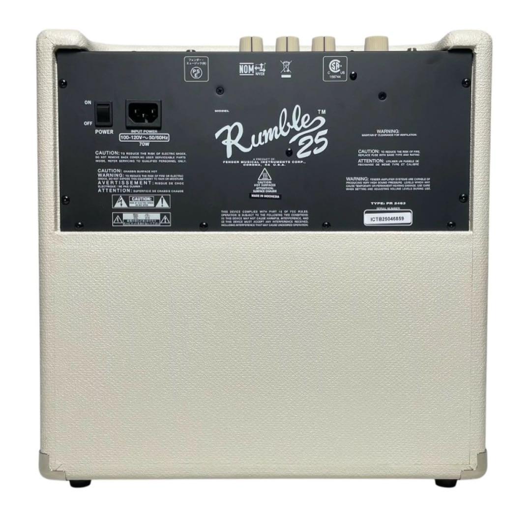 おまけ付 限定カラー Fender RUMBLE 25 IVORY ベースアンプ