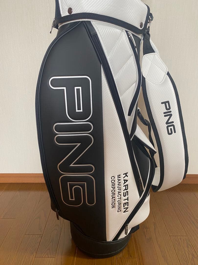PING KARSTEN ゴルフバッグ ブラック/ホワイト