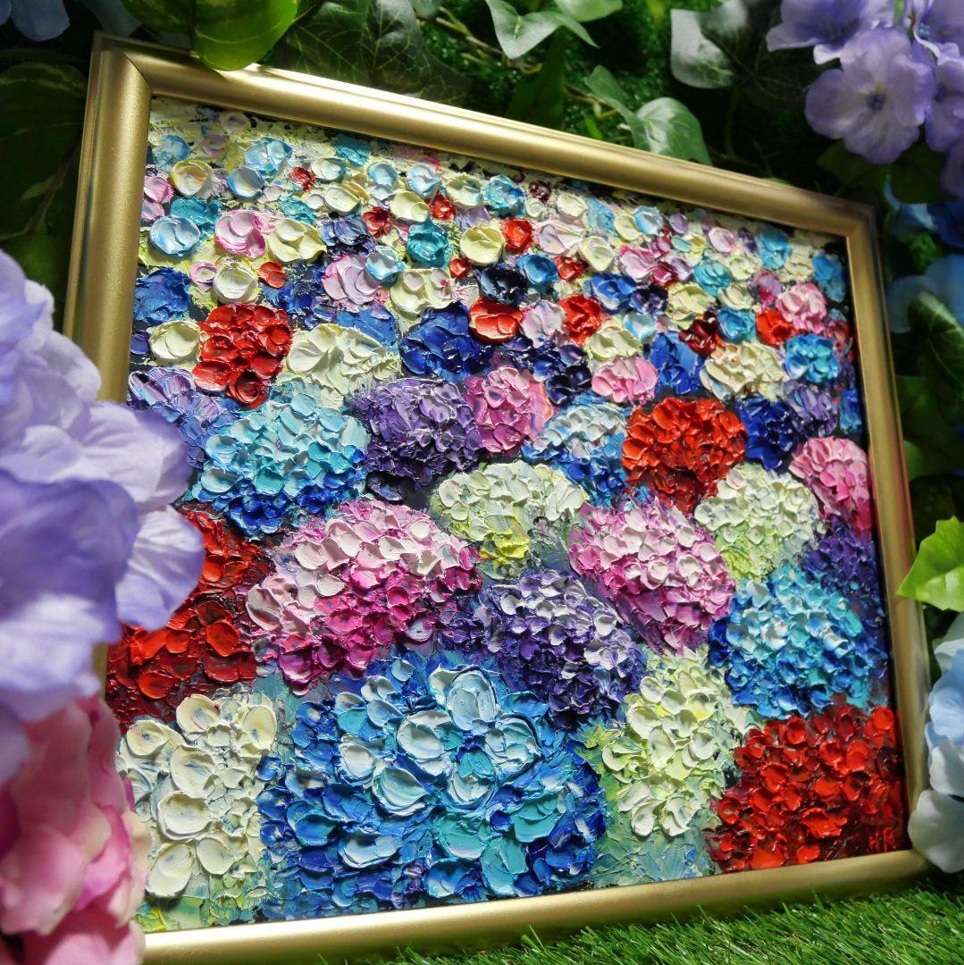 油絵 絵画 【Hydrangea】