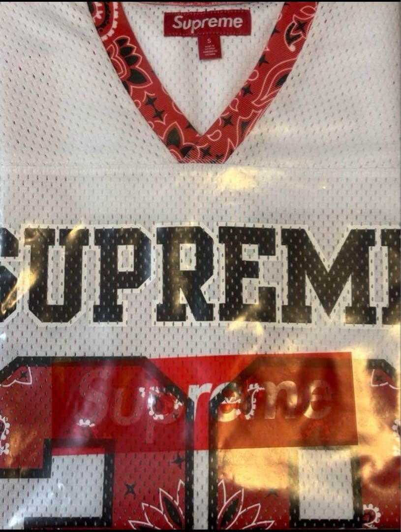 シャツ Supreme Bandana Football Jersey \"White\"S