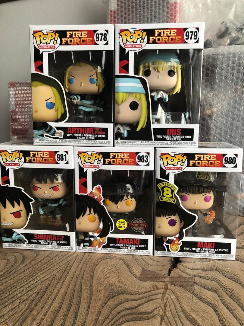 新品未開封バラ売り不可 炎炎ノ消防隊 フィギュア ガチャポン FunkoPOP!