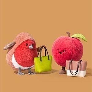 新品　ジェリーキャット　りんご　リンゴ　アップル　ぬいぐるみ　袋付　座高13㎝