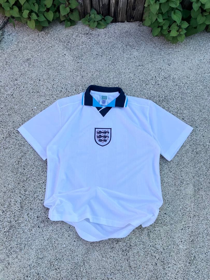 【スコアドロー】90s イングランド代表 ユニフォーム アウェー／半袖 M