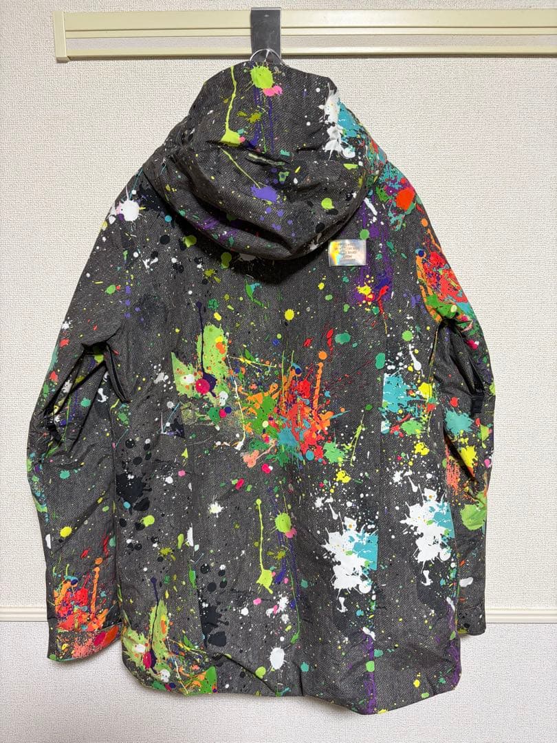 BURTON ペイント加工スノーボードジャケット M