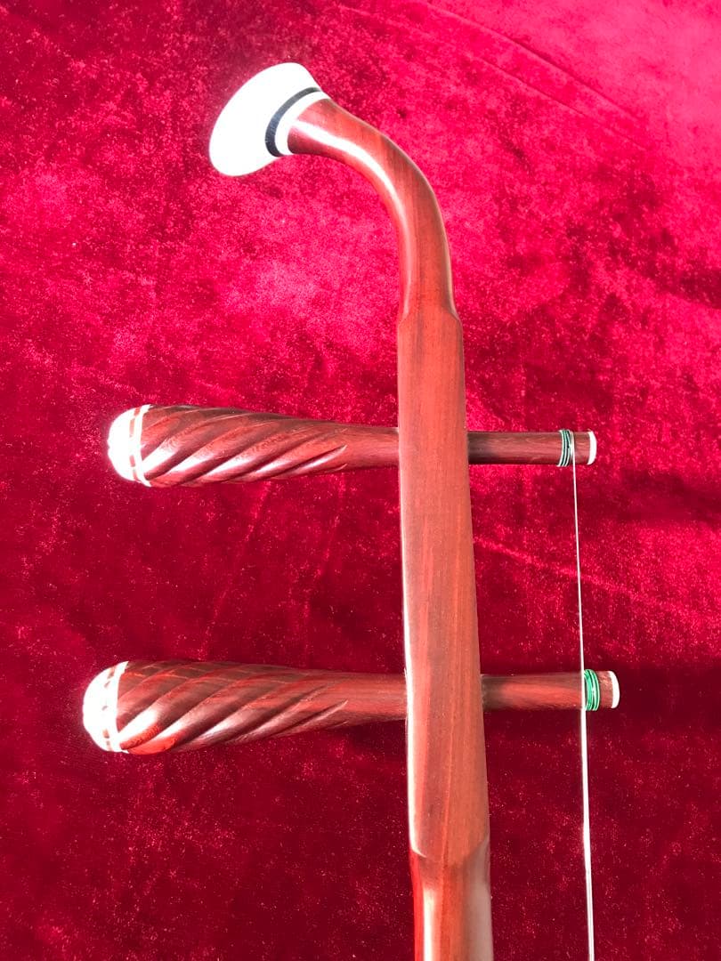 特価・二胡★最上級紫檀★錦蛇皮★古月琴坊・万其興製作★十年保証★100％評価