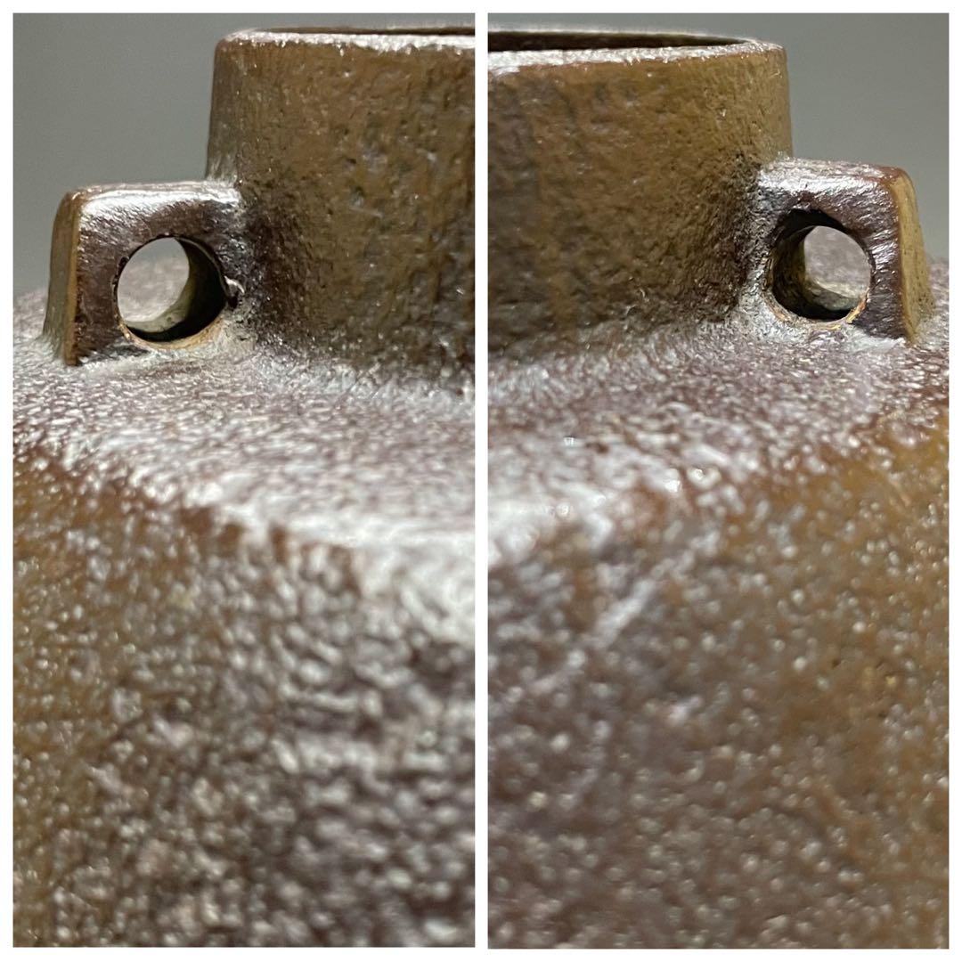 人間国宝　高橋敬典　旦座釜　共箱　X573