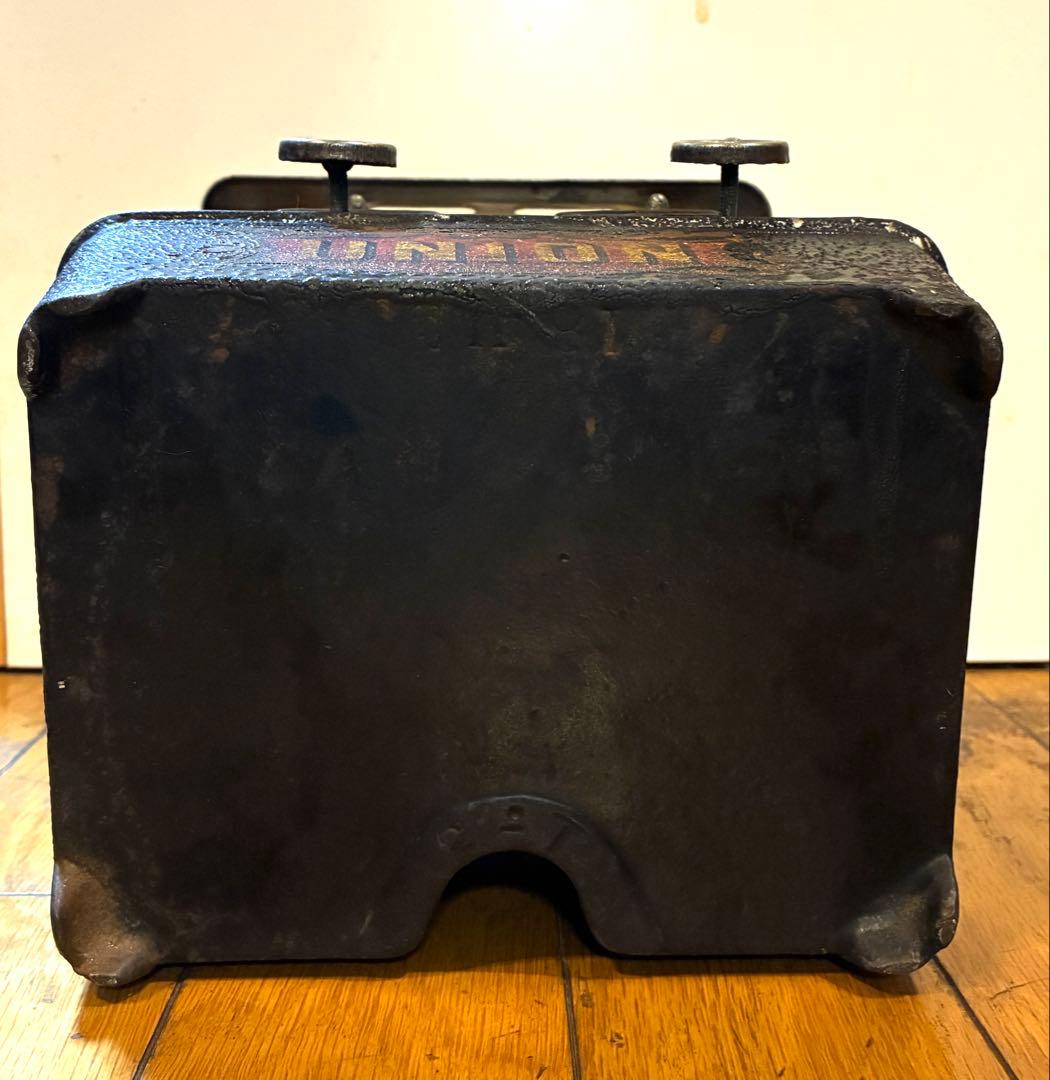 美品 アイロンストーブ ユニオン ダブル レイルロードランタン オイルランタン