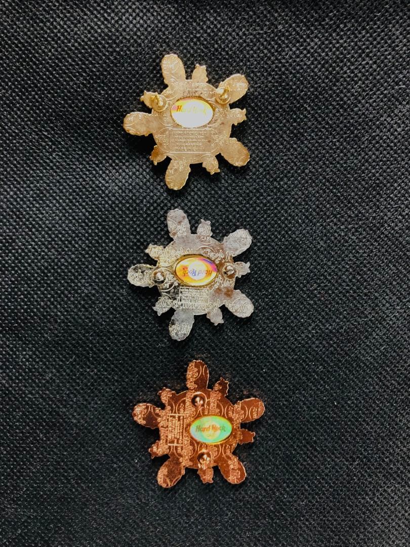 ハードロックカフェピンバッジ　愛・地球博　金　銀　銅　3色フルセット激レア保存品