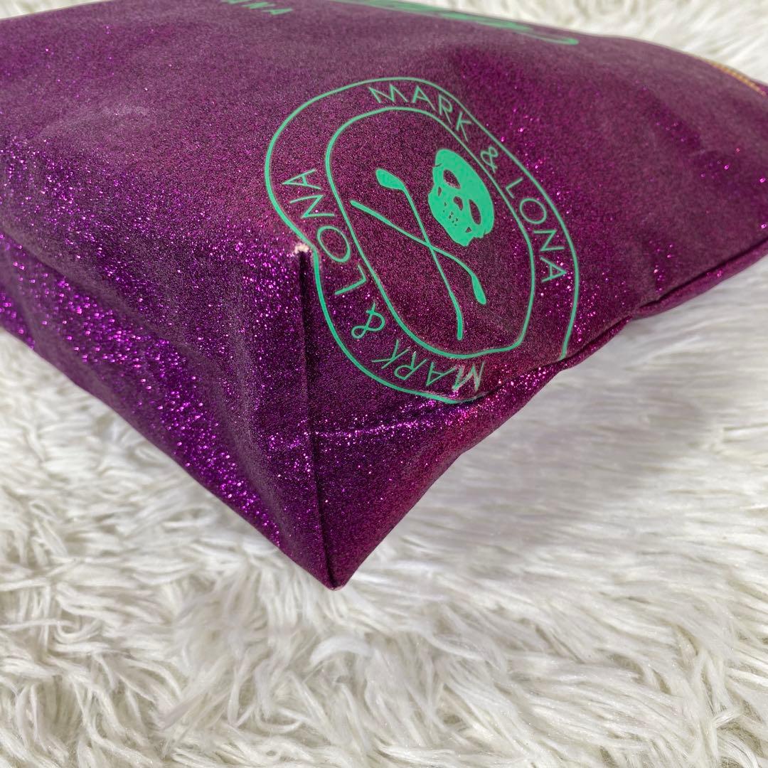 『MARK & LON』ラメ入り Hawaii ポーチ クラッチバック