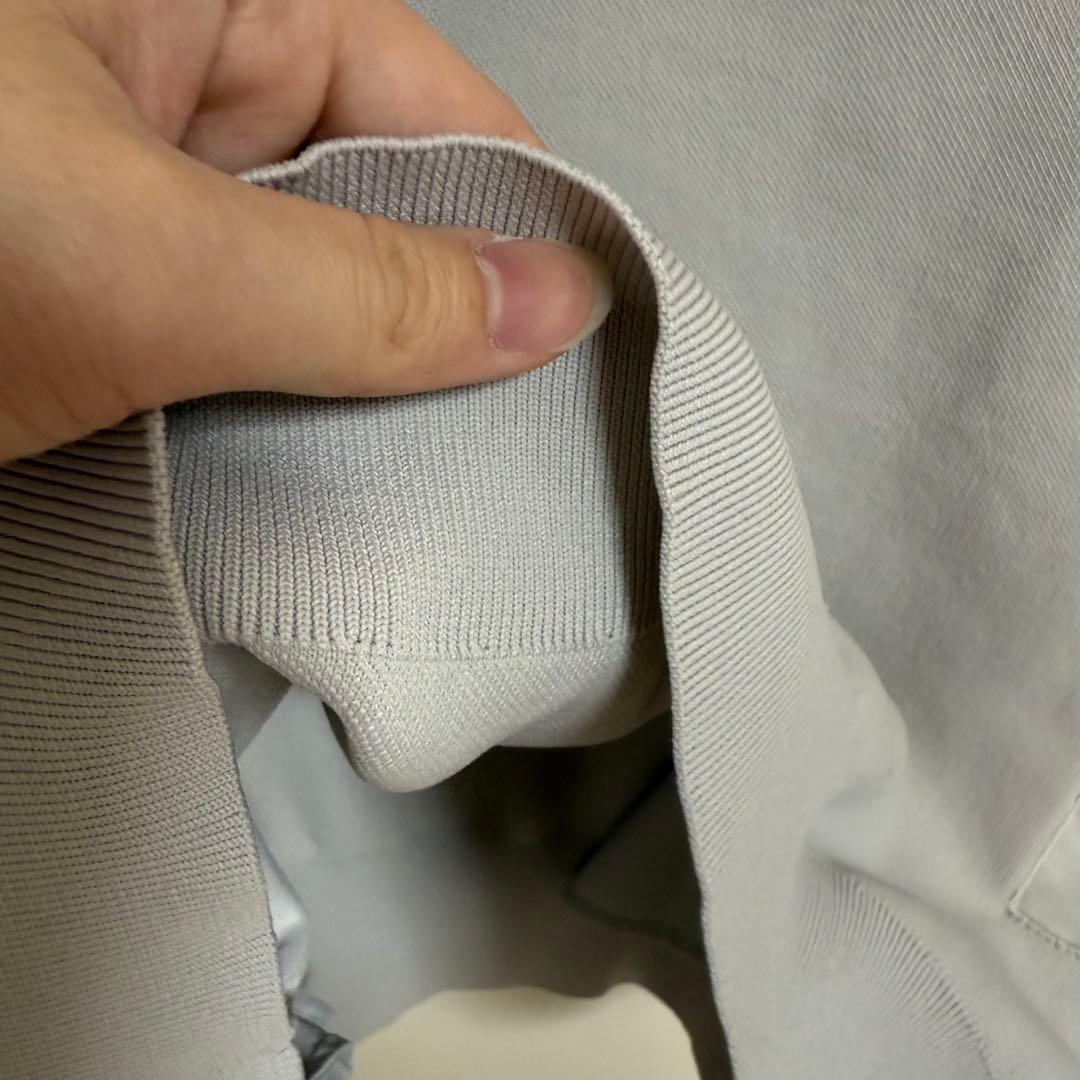 マーク＆ロナ トップス コンビネーションプルオーバー ライトグレー