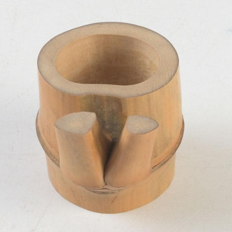 茶道具　竹蓋置　在銘　共布共箱　V　9873