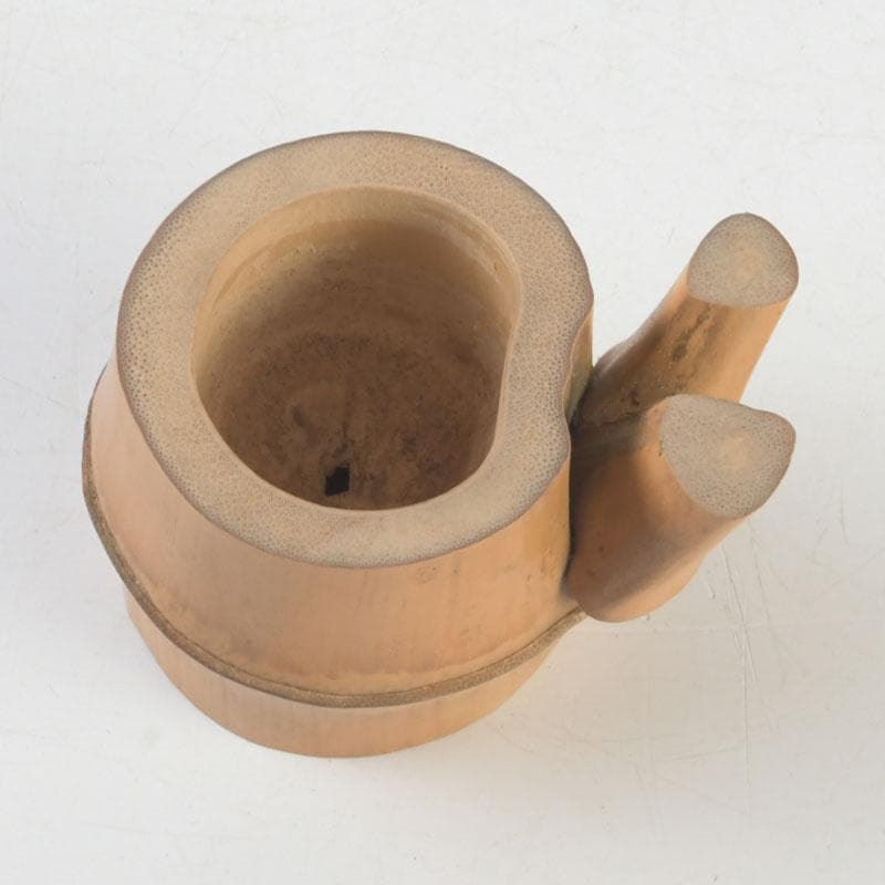 茶道具　竹蓋置　在銘　共布共箱　V　9873