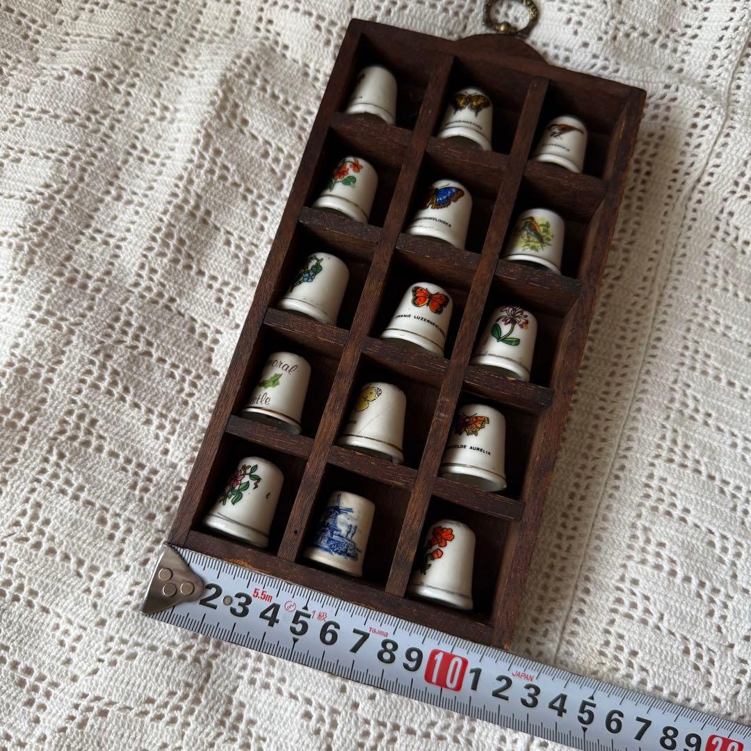 アンティークシンブルラック&シンブル15個セット