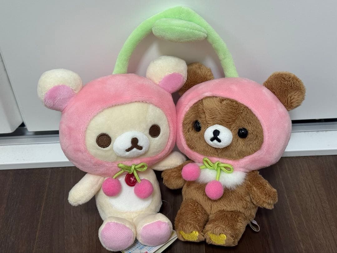 フルーツなかよしぬいぐるみ　コリラックマ＆チャイロイコグマ　リラックマストア限定