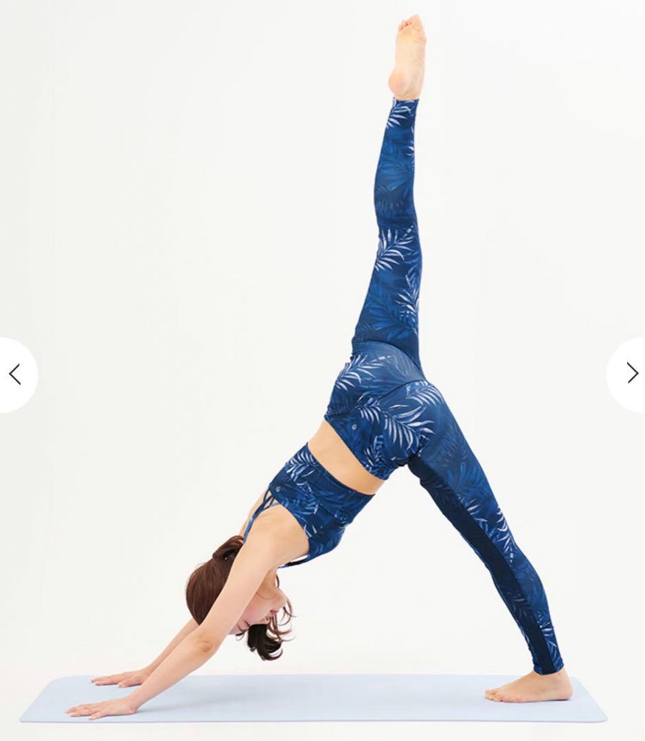 【SUKALA】ボタニカルリーフロングブラトップ&レギンスヨガウェア上下セット