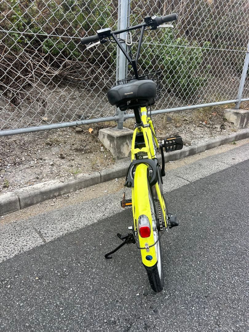 パナソニック電動アシスト自転車20インチ後輪タイヤ新品交換済関東圏配送可能