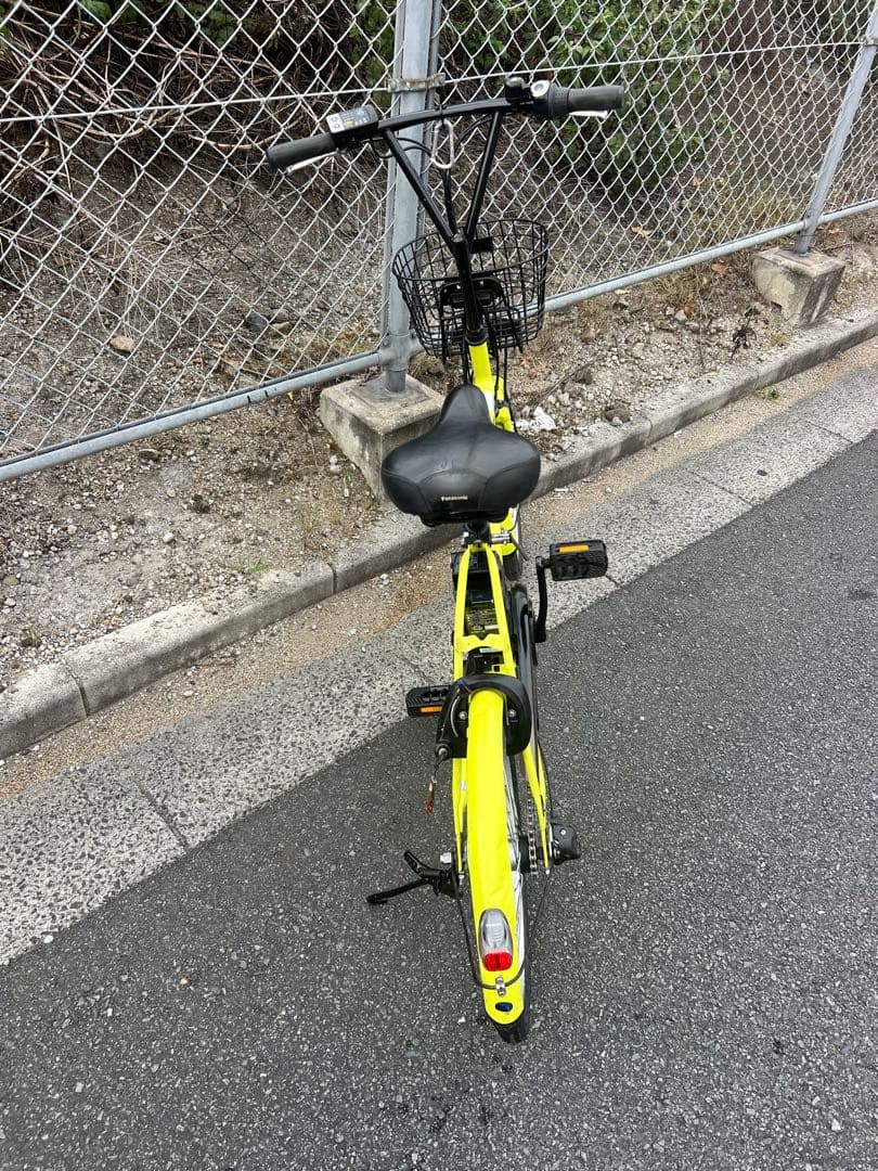 パナソニック電動アシスト自転車20インチ後輪タイヤ新品交換済関東圏配送可能