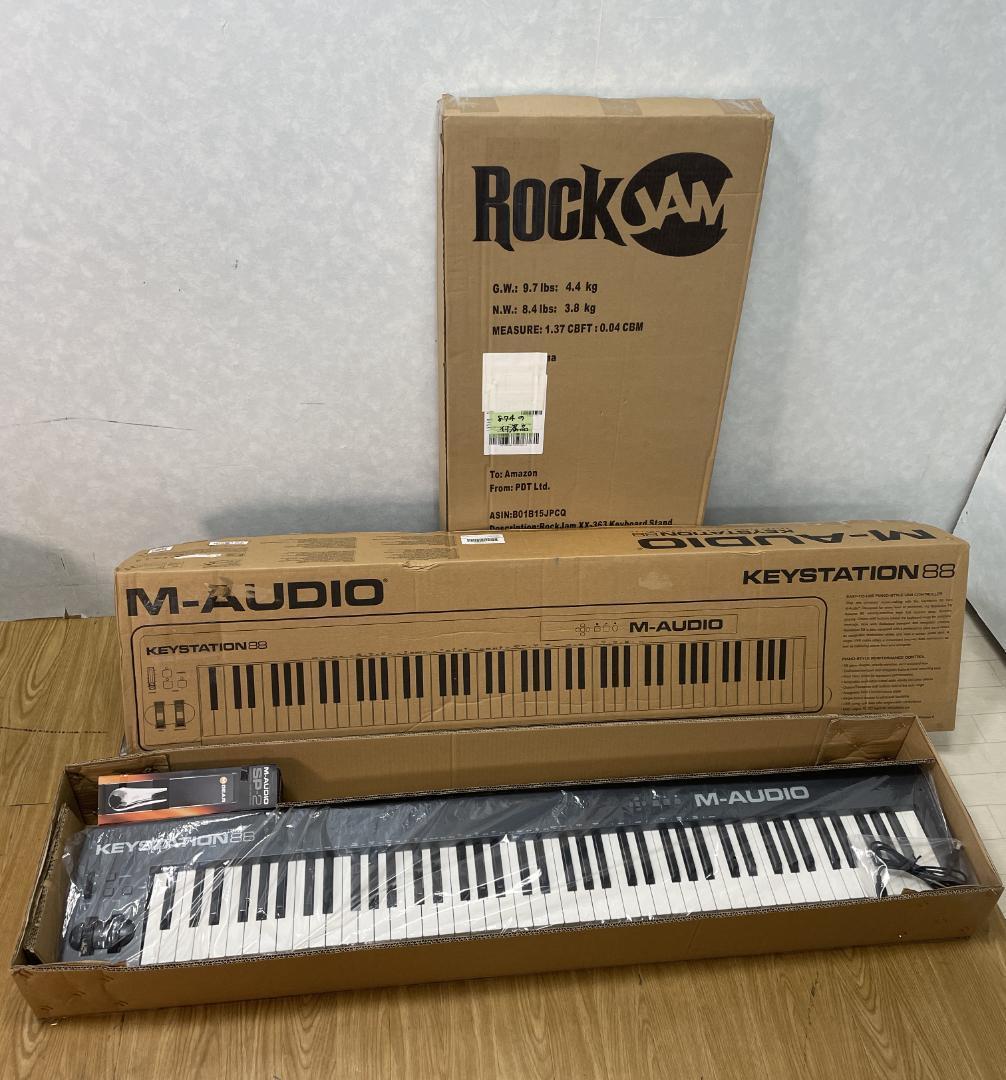 2Y♦874 M-AUDIO MIDI キーボード KEYSTATION 88