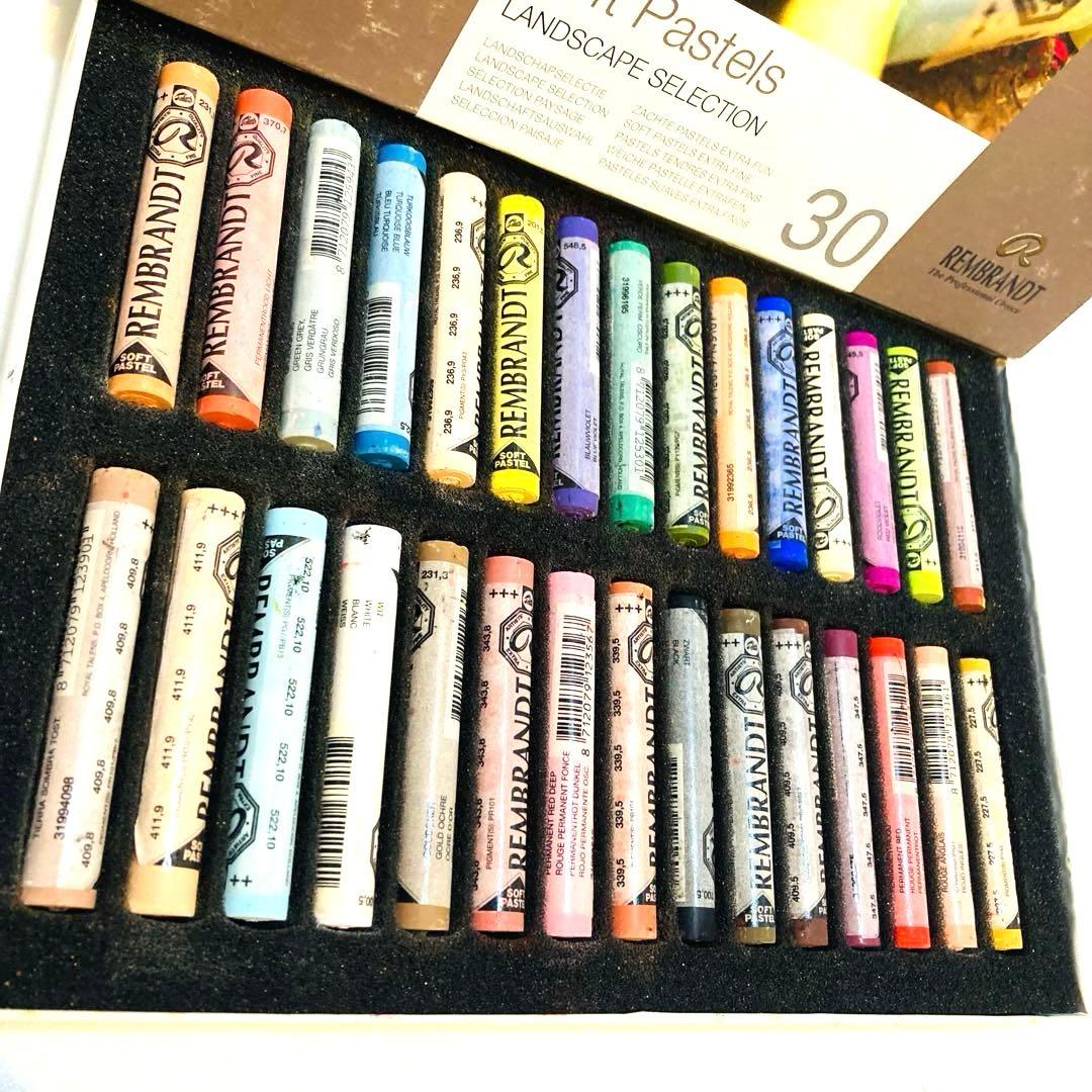 ターレンスジャパン レンブラント ソフトパステル 30色セット/ 風景画用　新品