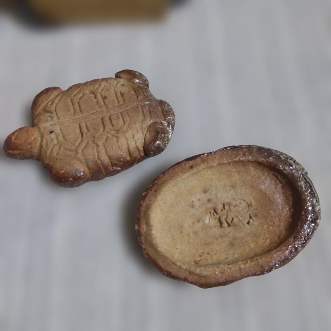 信楽焼 亀 香合