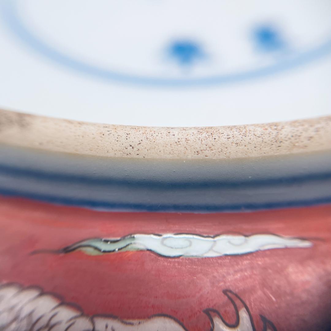 康熙官窯 五彩 五爪龍 平皿 景徳鎮 陶磁器 中国美術