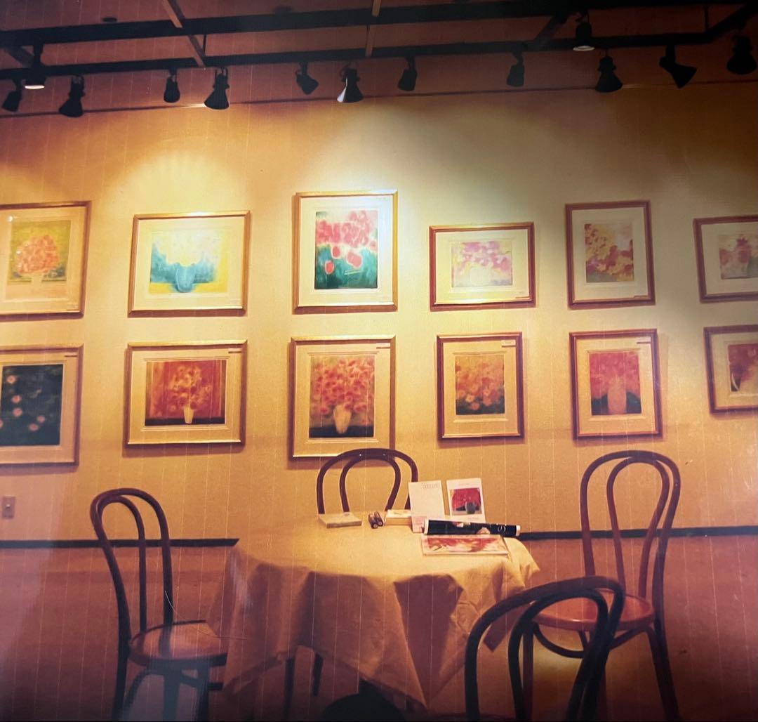 大きめ　リトグラフ　新品額入　46✖️63 ジニーキム　サイン　ED 証明書あり