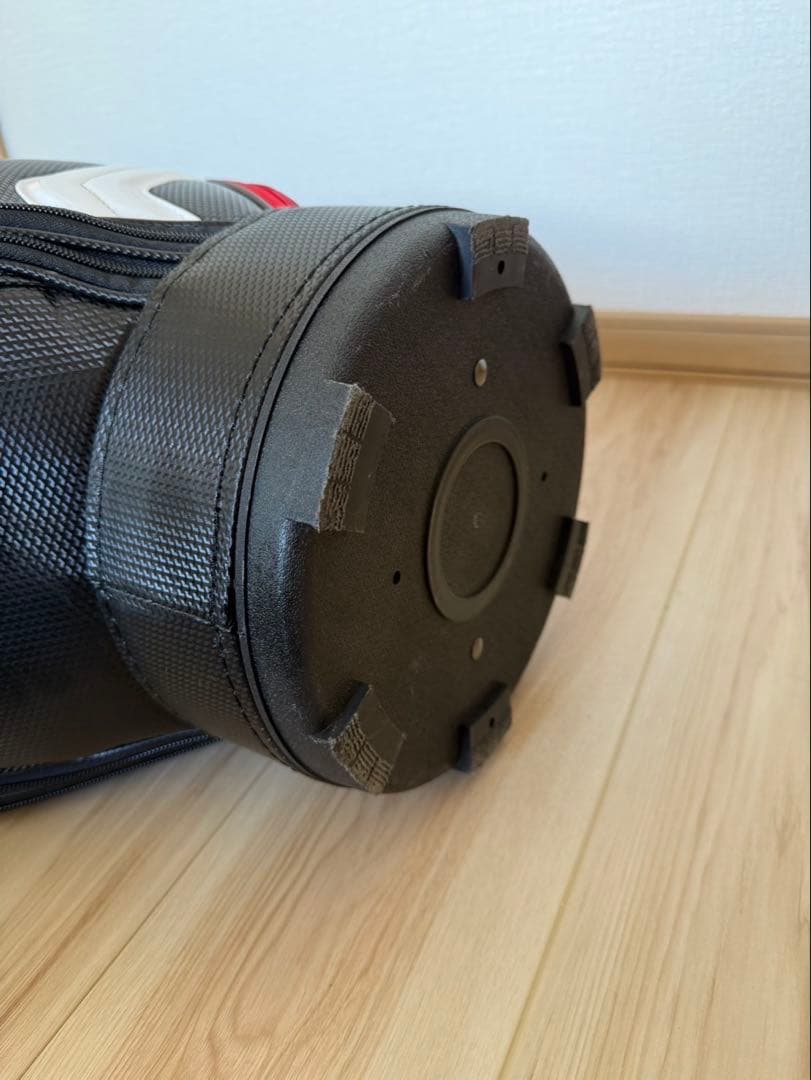 【美品】スリクソン キャディバッグ GGC-S166 軽量 ブラック/ホワイト