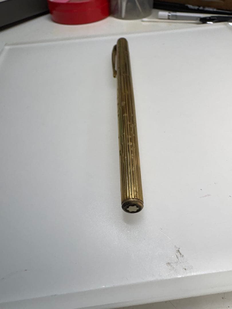 モンブラン・ゴールド万年筆・インク無し・中古品