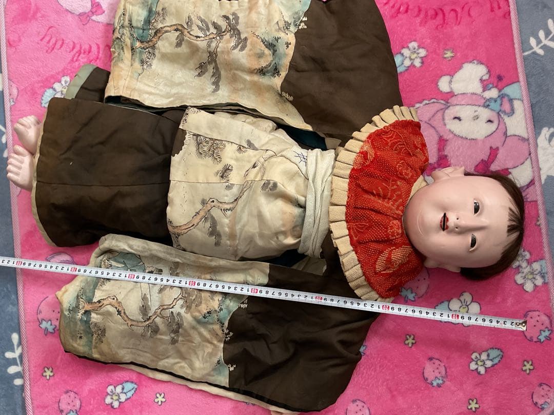 明治時代　明治抱き人形　抱き人形　超大型78㎝　雛人形　ひな人形　市松人形