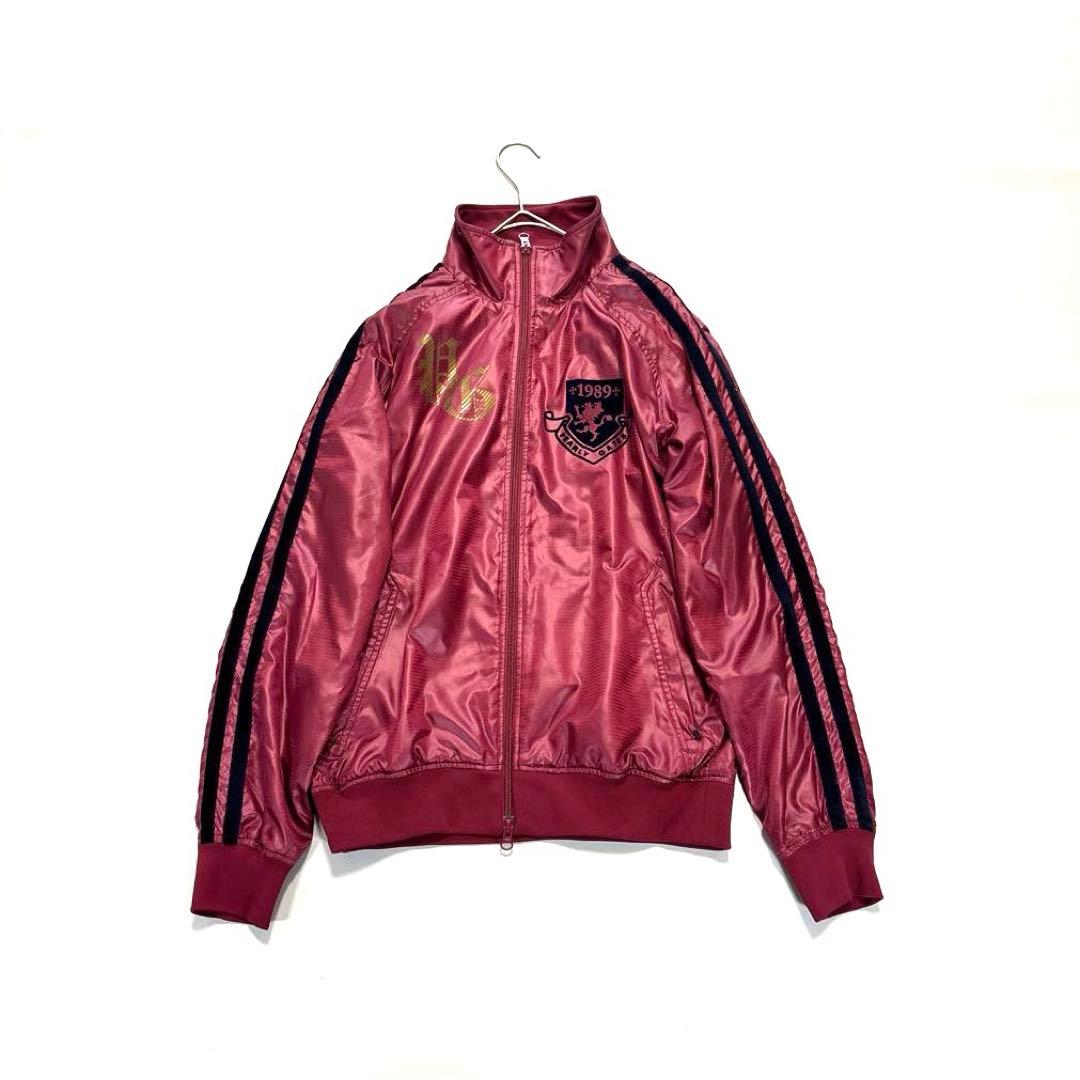 パーリーゲイツ　蓄熱　ブルゾン　ダブルジップ　ボルドー　ワインレッド　3/S