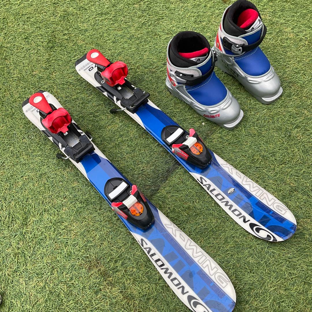 SALOMON X-WING キッズブーツ 板70cm ブーツ17cm18cm