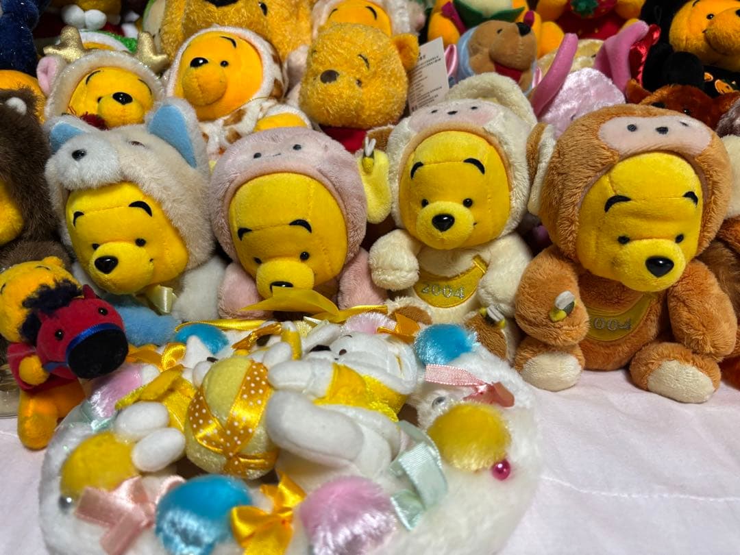 ディズニー　くまのプーさんと仲間達のぬいぐるみ　68体まとめ売り